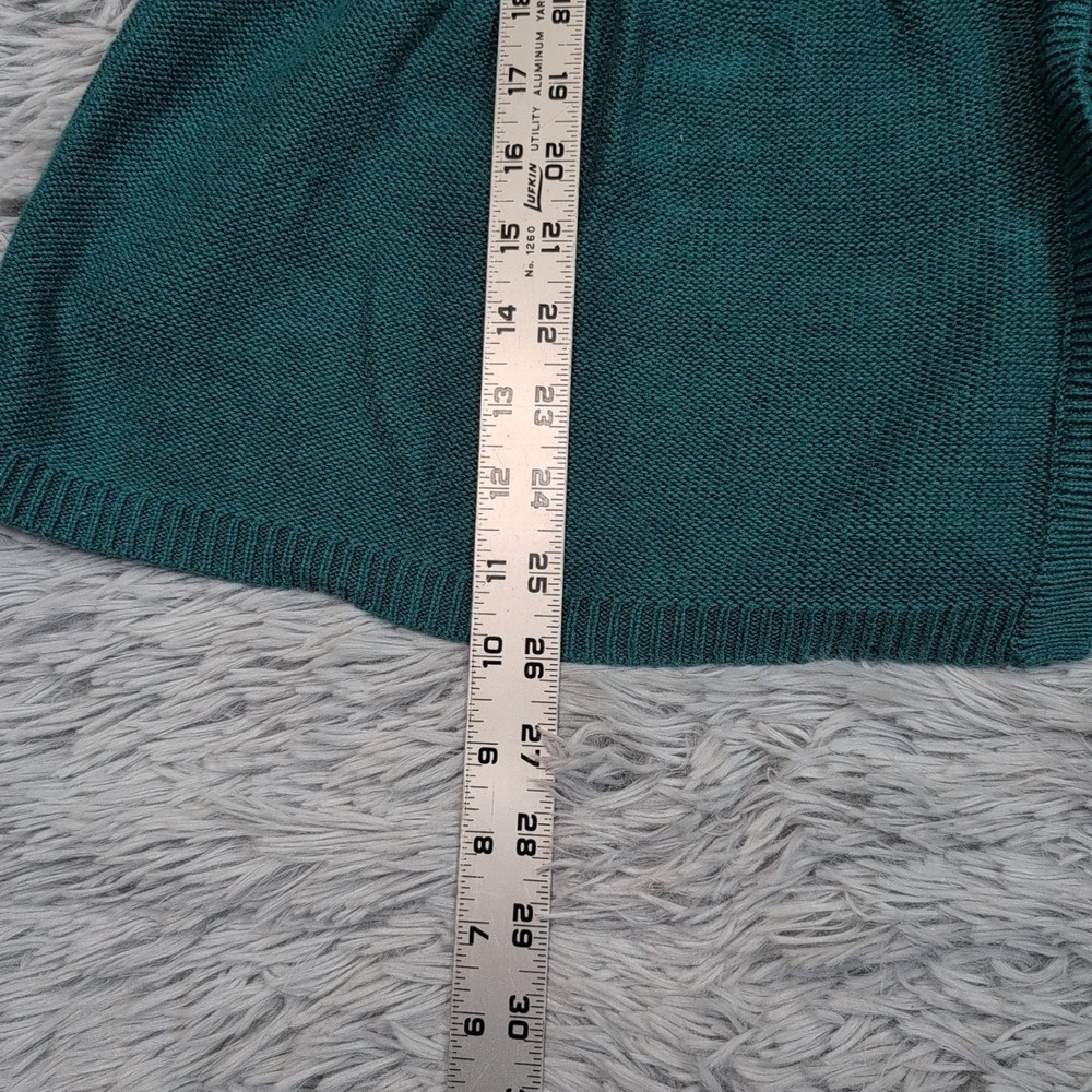 Eddie Bauer Sweater Womens XXL Green Cardigan Silk Blend Button Up Preppy Comfy - Picture 4 of 9